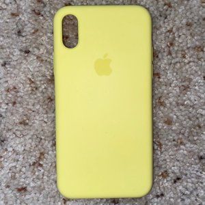 APPLE Mellow Yellow Silicone Iphone X case